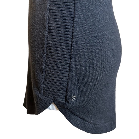 Lululemon Sit in Lotus Merino wool black ribbed crewneck sweater - Picture 4 of 8